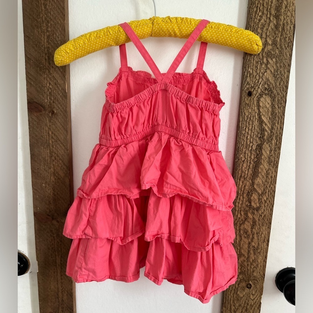 Cherokee 4T Toddler Girls Ruffle Tiered Layer Dress Bright Pink
Euc